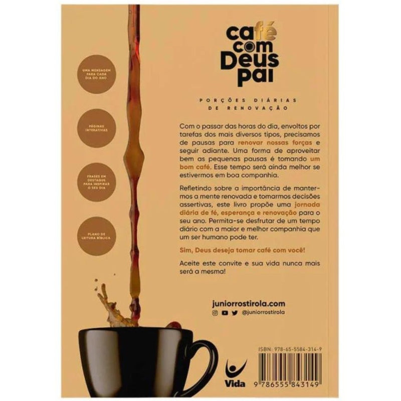 Livro: Café com Deus Pai - Junior Rostirola