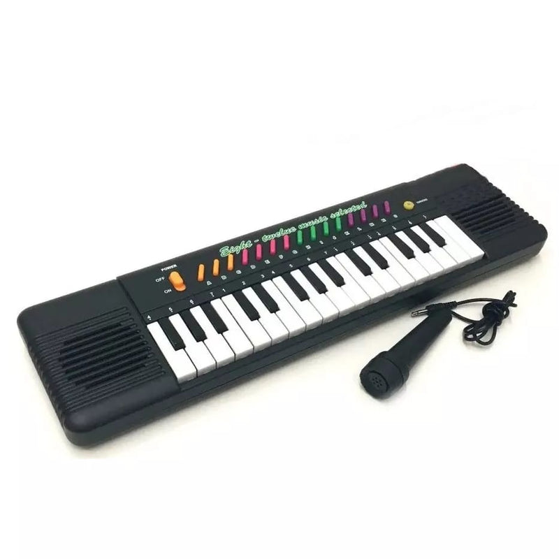 Brinquedo Teclado e Microfone Infantil