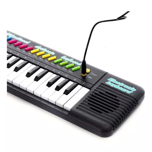 Brinquedo Teclado e Microfone Infantil